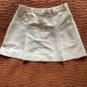Vintage Tail Made In USA White Tennis Skirt With Pockets Size 9/10